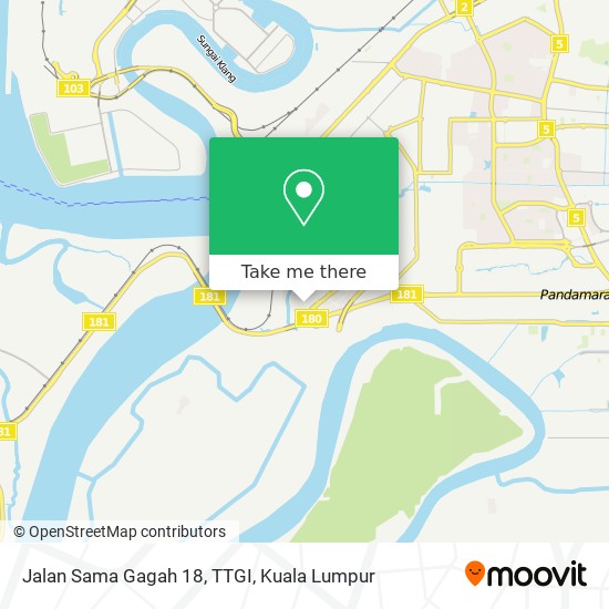 Jalan Sama Gagah 18, TTGI map