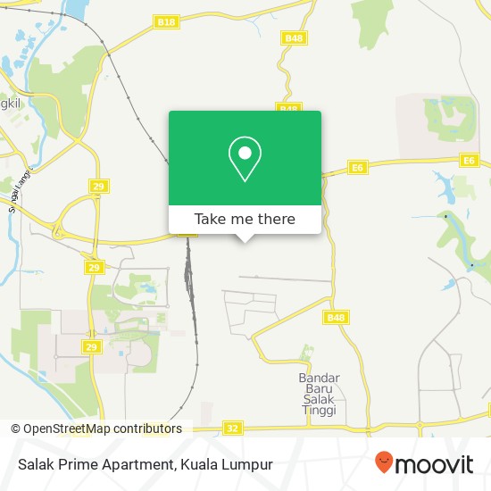 Salak Prime Apartment map