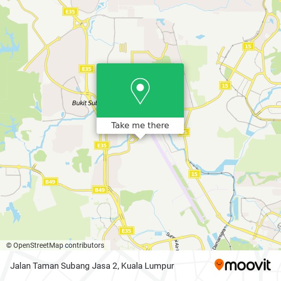 Jalan Taman Subang Jasa 2 map