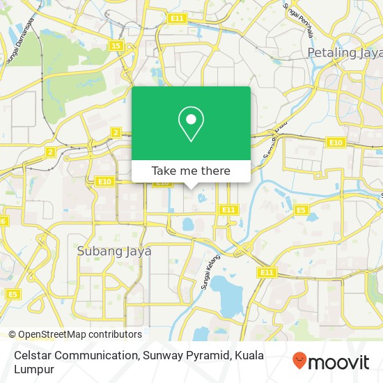 Celstar Communication, Sunway Pyramid map