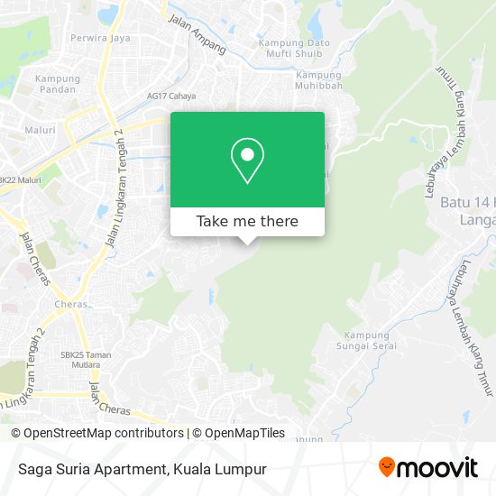 Saga Suria Apartment map