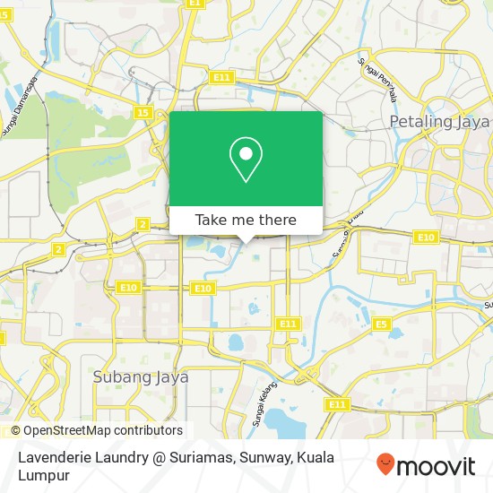 Lavenderie Laundry @ Suriamas, Sunway map