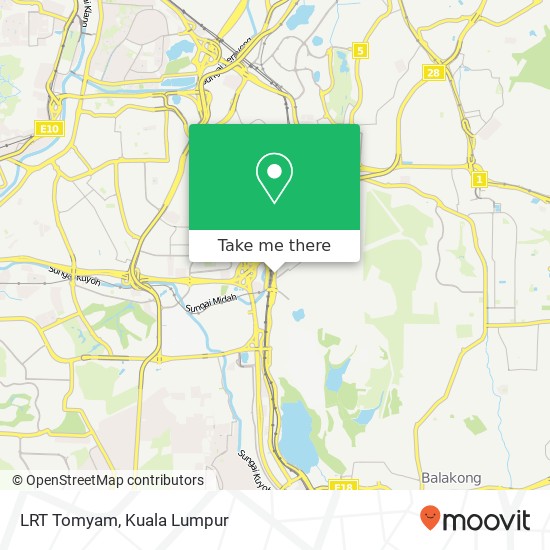 Peta LRT Tomyam