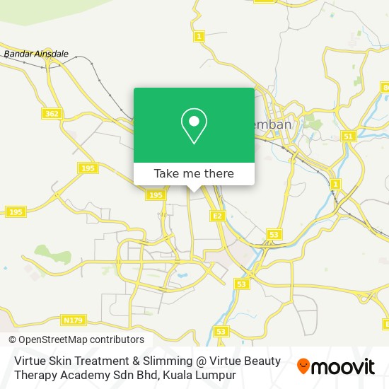 Virtue Skin Treatment & Slimming @ Virtue Beauty Therapy Academy Sdn Bhd map