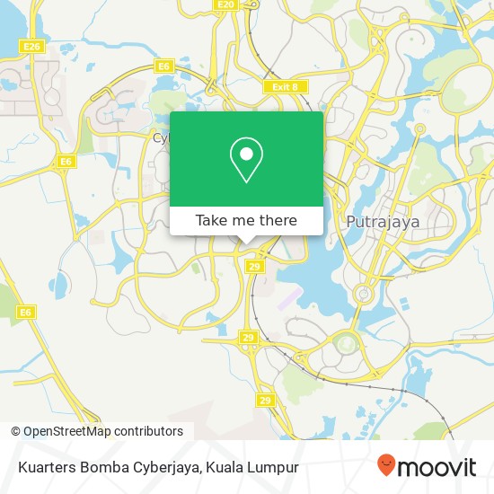 Kuarters Bomba Cyberjaya map