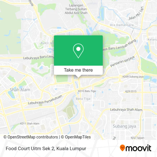 Food Court Uitm Sek 2 map