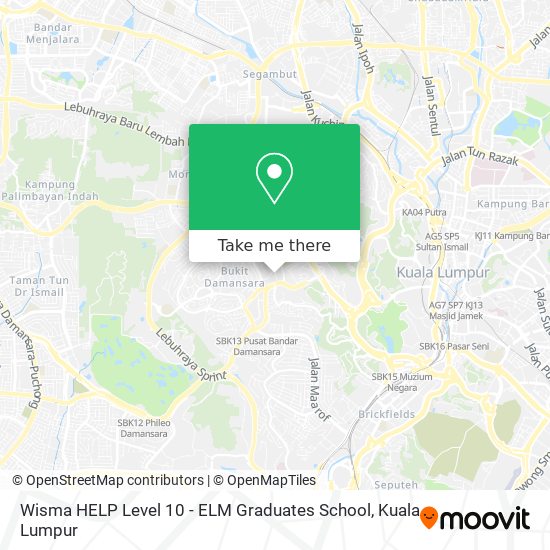 Peta Wisma HELP Level 10 - ELM Graduates School