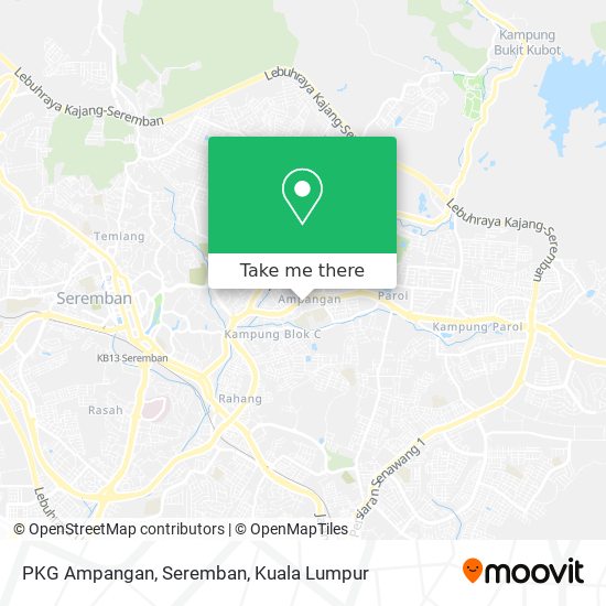 PKG Ampangan, Seremban map