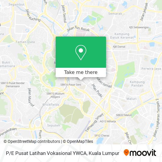 P / E Pusat Latihan Vokasional YWCA map