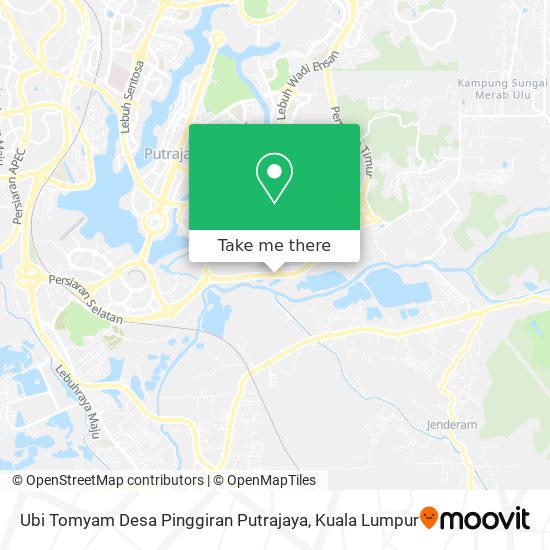 Ubi Tomyam Desa Pinggiran Putrajaya map