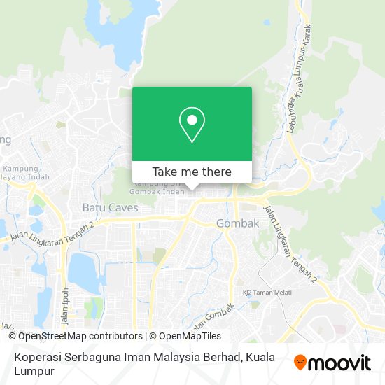 Peta Koperasi Serbaguna Iman Malaysia Berhad