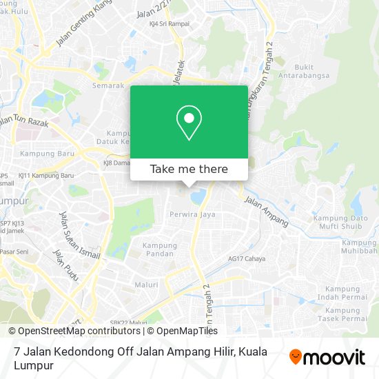 Peta 7 Jalan Kedondong Off Jalan Ampang Hilir