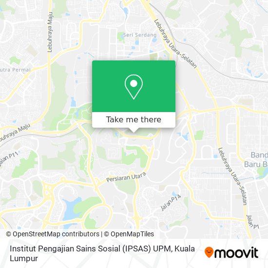 Institut Pengajian Sains Sosial (IPSAS) UPM map