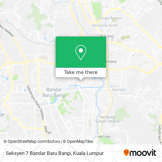 Peta Seksyen 7 Bandar Baru Bangi