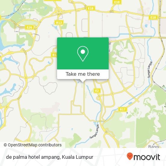 de palma hotel ampang map