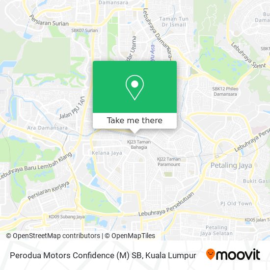 Perodua Motors Confidence (M) SB map