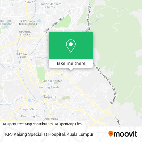 KPJ Kajang Specialist Hospital map