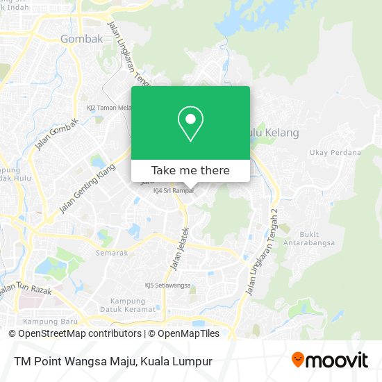 TM Point Wangsa Maju map