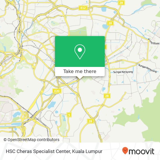 HSC Cheras Specialist Center map