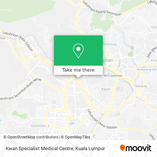 Kwan Specialist Medical Centre map