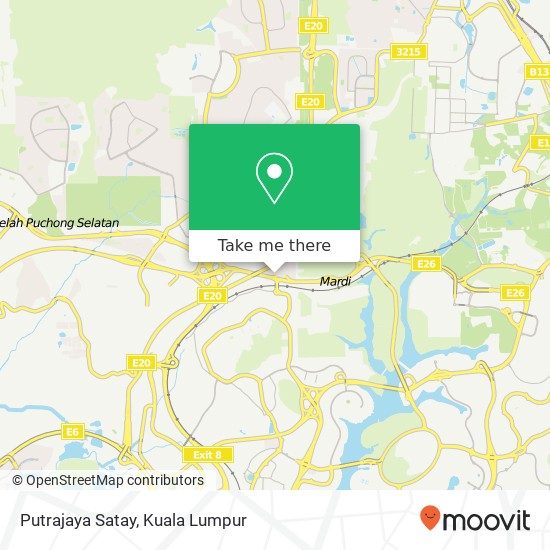 Putrajaya Satay map