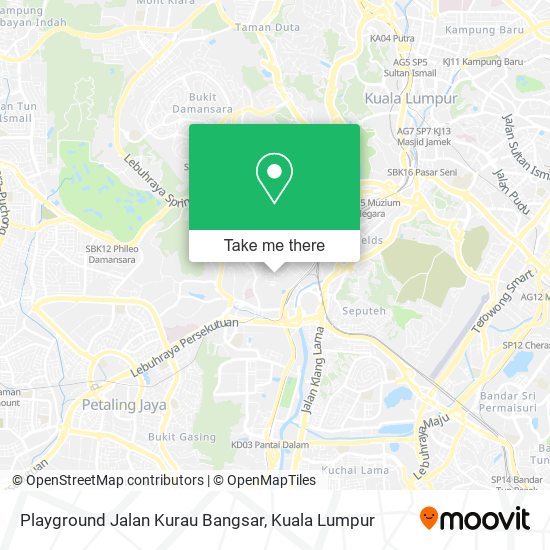 Peta Playground Jalan Kurau Bangsar