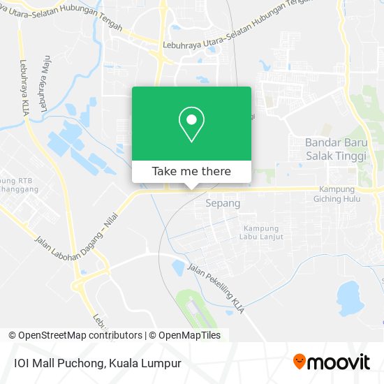 Peta IOI Mall Puchong