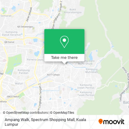 Peta Ampang Walk, Spectrum Shopping Mall