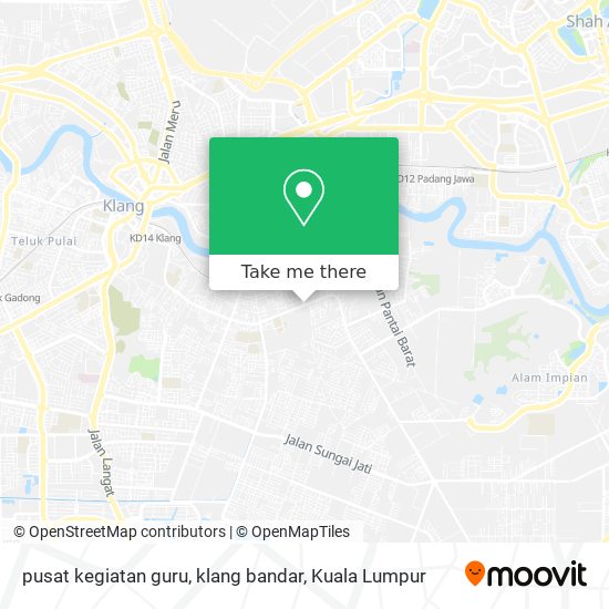 pusat kegiatan guru, klang bandar map