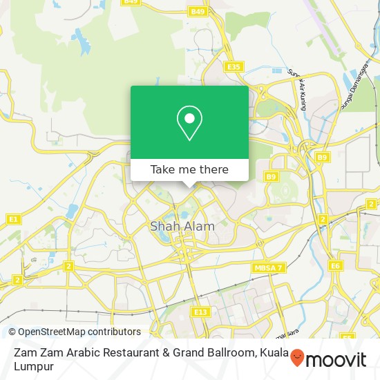 Zam Zam Arabic Restaurant & Grand Ballroom map