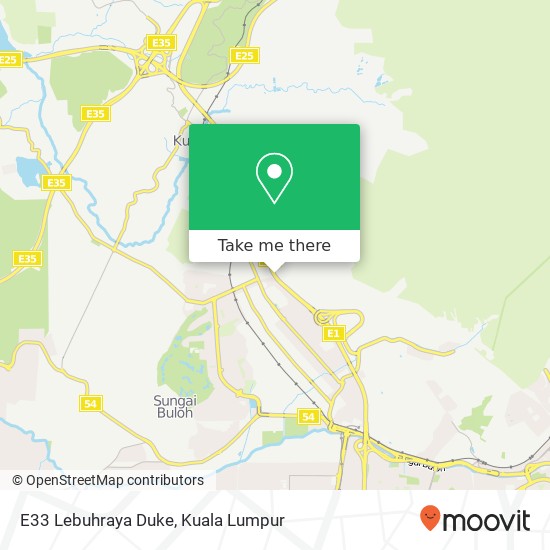 E33 Lebuhraya Duke map