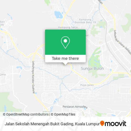 Peta Jalan Sekolah Menengah Bukit Gading