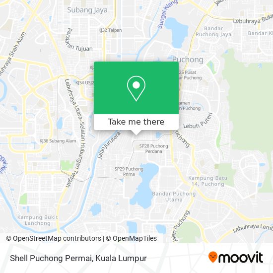 Peta Shell Puchong Permai