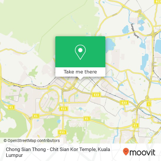 Chong Sian Thong - Chit Sian Kor Temple map