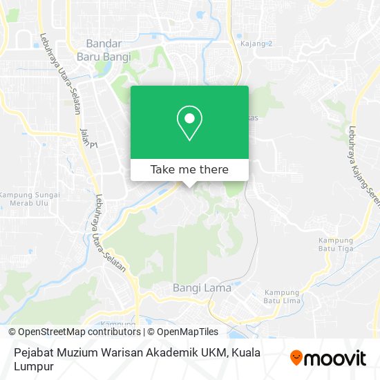 Peta Pejabat Muzium Warisan Akademik UKM