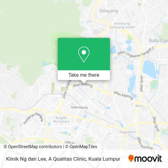 Klinik Ng dan Lee, A Qualitas Clinic map