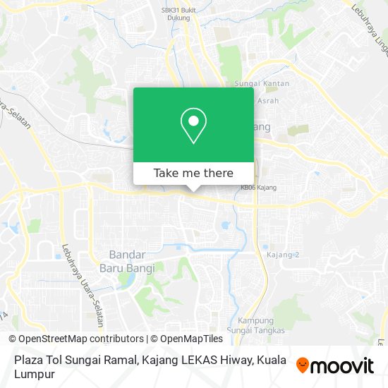 Peta Plaza Tol Sungai Ramal, Kajang LEKAS Hiway