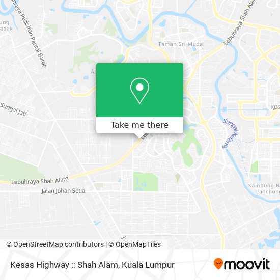 Peta Kesas Highway :: Shah Alam