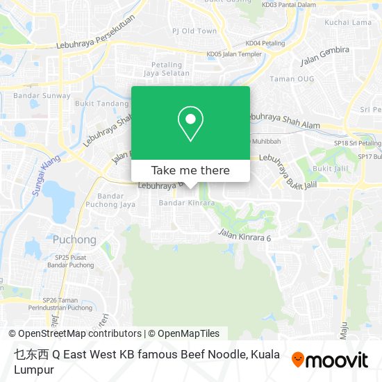 乜东西 Q East West KB famous Beef Noodle map