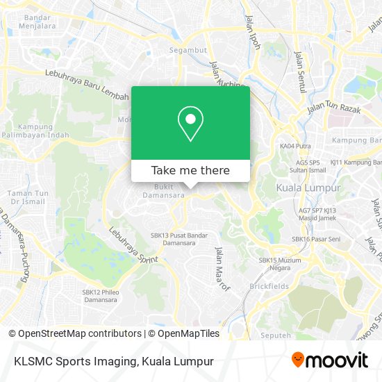 KLSMC Sports Imaging map