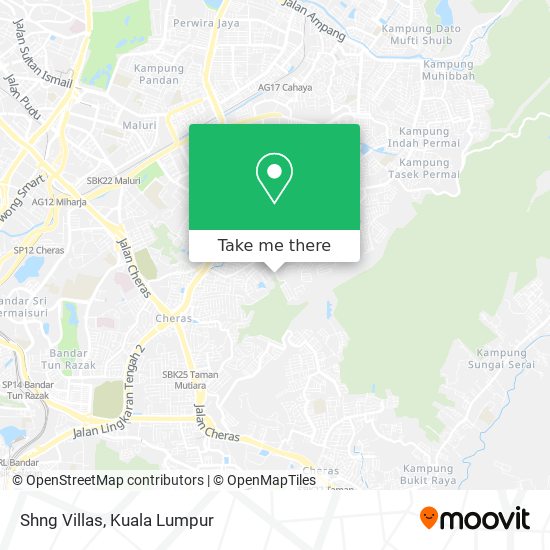 Shng Villas map