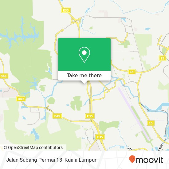 Peta Jalan Subang Permai 13