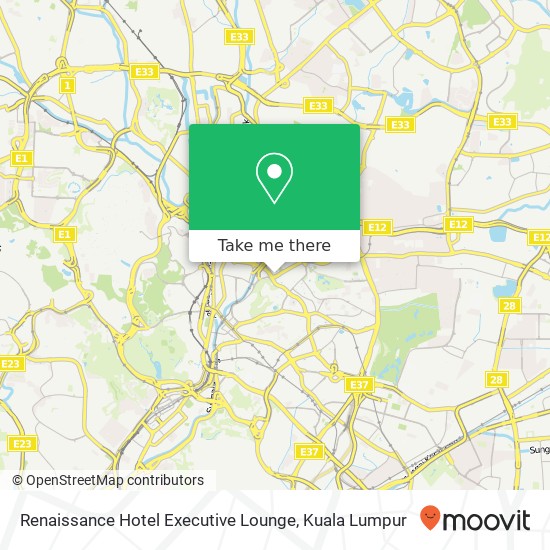 Renaissance Hotel Executive Lounge map