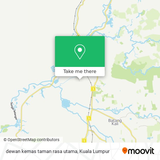 Peta dewan kemas taman rasa utama