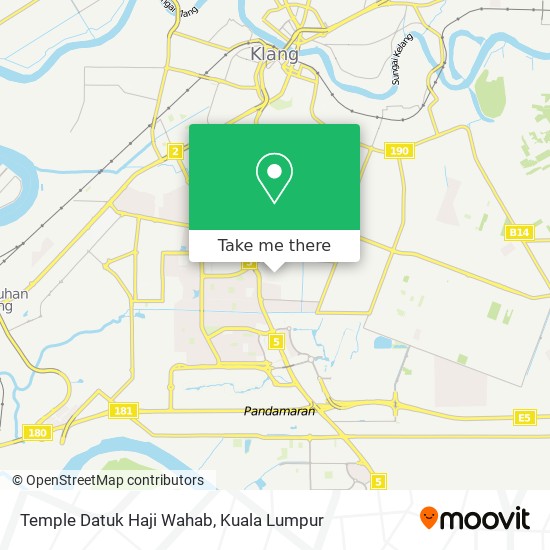 Temple Datuk Haji Wahab map