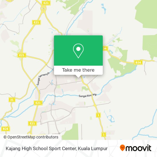 Kajang High School Sport Center map