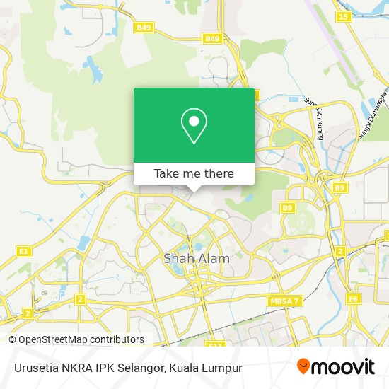Urusetia NKRA IPK Selangor map