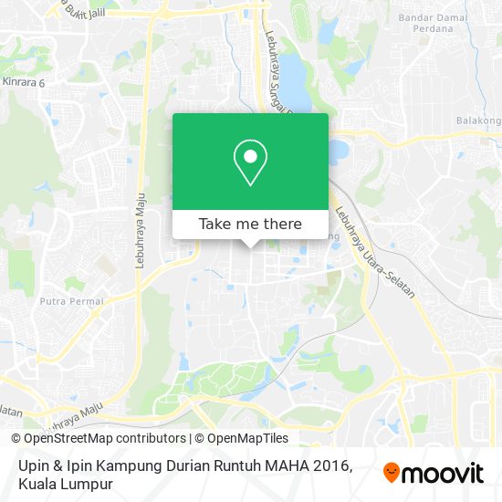 Peta Upin & Ipin Kampung Durian Runtuh MAHA 2016