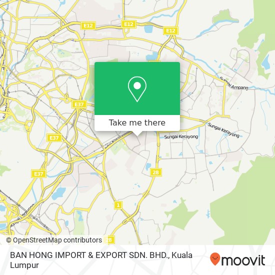 BAN HONG IMPORT & EXPORT SDN. BHD. map