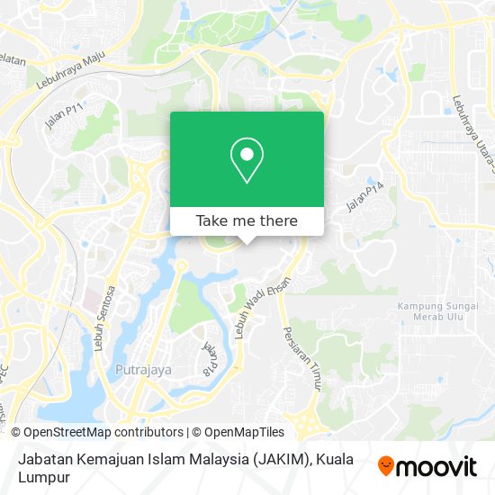 Jabatan Kemajuan Islam Malaysia (JAKIM) map